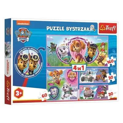 Puzzle s hledáním rozdílů Tlapková patrola 4v1 - Autor Neuveden