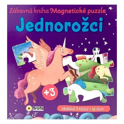 Jednorožci Zábavná kniha Magnetické puzzle - Autor Neuveden