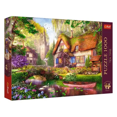 Puzzle Premium Plus Tea Time Dřevěná chata - Autor Neuveden