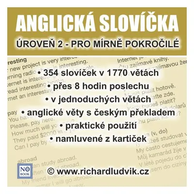 Anglická slovíčka - úroveň 2 pro mírně pokročilé - Ludvík Richard