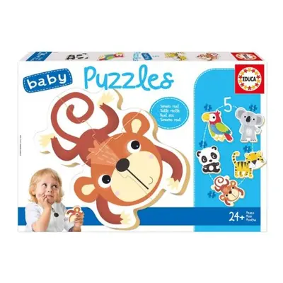 Baby puzzle Divoká zvěř 5v1 - Autor Neuveden