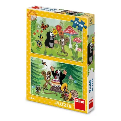 Puzzle 2x48 Krtek Oslava - Autor Neuveden