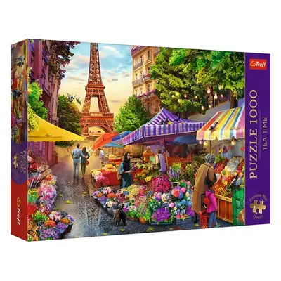 Puzzle Premium Plus Tea Time Květinový trh - Autor Neuveden