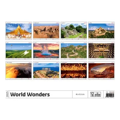 World Wonders 2025 - nástěnný kalendář - Autor Neuveden