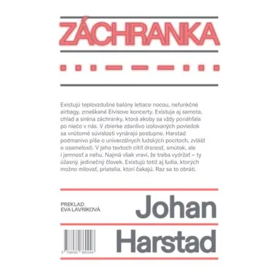 Záchranka - Johan Harstad