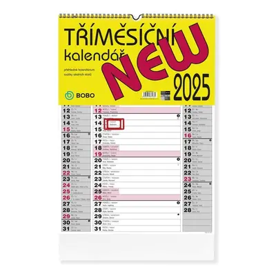 New 2025 - nástěnný kalendář - Autor Neuveden