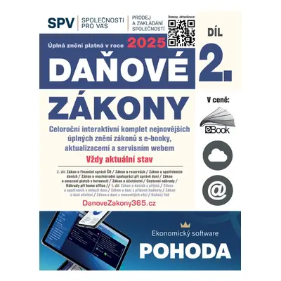 Daňové zákony 2025 XXL ProFi (Díl 2., právní stav 1. 1. 2025) - autorů kolektiv