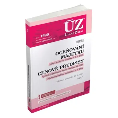 ÚZ 1620 Oceňování majetku, Cenové předpisy, 2025 - Autor Neuveden