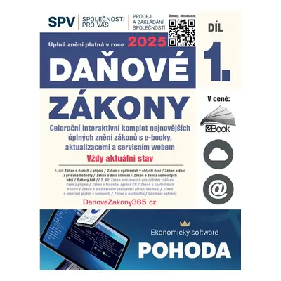 Daňové zákony 2025 XXL ProFi (Díl 1., právní stav 1. 1. 2025) - Kolektiv autorů