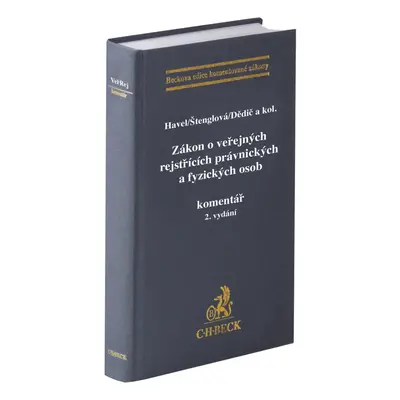 Zákon o veřejných rejstřících právnických a fyzických osob - Prof. JUDr. Jan Dědič