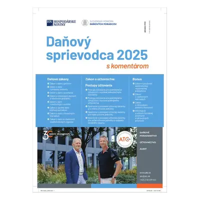 Daňový sprievodca 2025 - Autor Neuveden