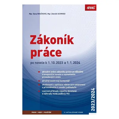 Zákoník práce 2023/2024 (sešitové vydání) - Dana Roučková