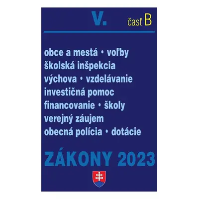 Zákony 2023 V. časť B - Autor Neuveden