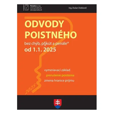 Odvody poistného od 1. 1. 2025 - Autor Neuveden