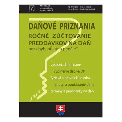 Daňové priznania FO a PO za rok 2024 - Autor Neuveden