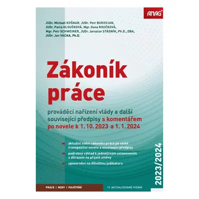 Zákoník práce, prováděcí nařízení vlády a další související předpisy - Mgr. Petr Schweiner