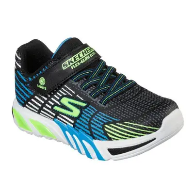 Chlapecká rekreační obuv SKECHERS S Lights Flex Glow Elite black lime