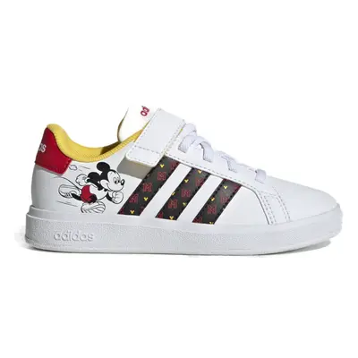 Dívčí rekreační obuv ADIDAS Grand Court Mickey cloud white core black better scarlet