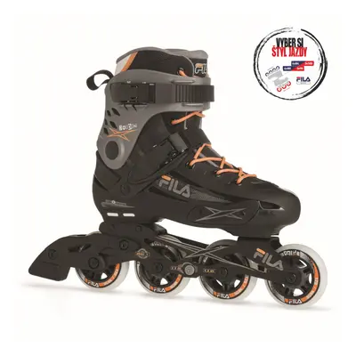 Dámské kolečkové brusle FILA SKATES MADAME HOUDINI BLK GRY SALMON