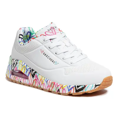 Dámská rekreační obuv SKECHERS Uno Loving Love white