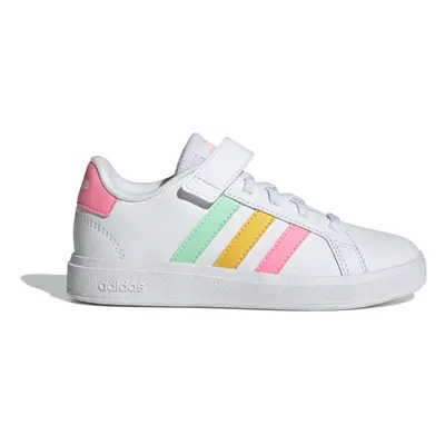 Dívčí rekreační obuv ADIDAS Grand Court cloud white pulse mint beam pink