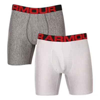 Pánské boxerky UNDER ARMOUR UA Tech 6in 2 Pack-GRY