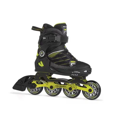 Juniorské kolečkové brusle FILA SKATES WIZY ALU BLACK LIME