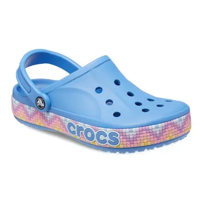 Kroksy (rekreační obuv) CROCS Bayaband Chevron Band Clog powder blue multi