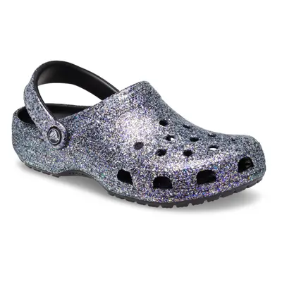 Kroksy (rekreační obuv) CROCS Classic Glitter Clog black multi