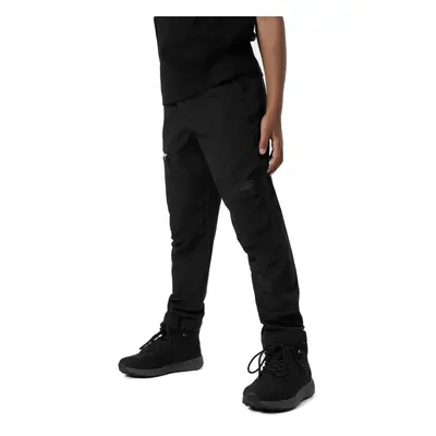 Chlapecké turistické kalhoty 4F JUNIOR TROUSERS FNK M098-20S-DEEP BLACK