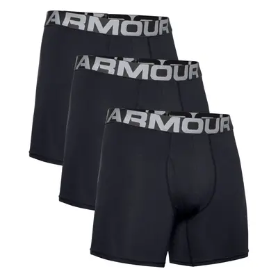 Pánské boxerky UNDER ARMOUR 3 PACK-UA Charged Cotton 6in-BLK