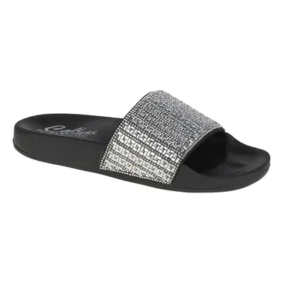 Dámské šlapky (plážová obuv) SKECHERS Pops Up New Spark black silver