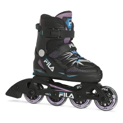 Juniorské kolečkové brusle FILA SKATES X-ONE G BLACK PINK LIGHTBLUE