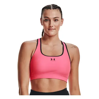 Kompresná podprsenka UNDER ARMOUR UA HeatGear Armour Mid Padless-PNK-1373865-653