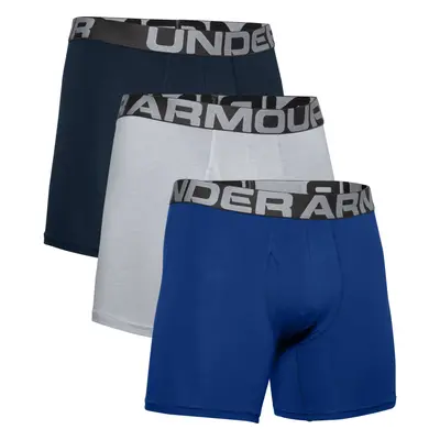 Pánské boxerky UNDER ARMOUR UA Charged Cotton 6in 3 Pack-BLU