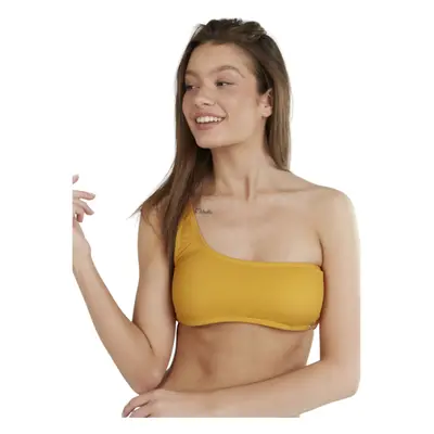 Dámské plavky vrchní díl FUNDANGO Madison One Shoulder Top-235-dirt yellow