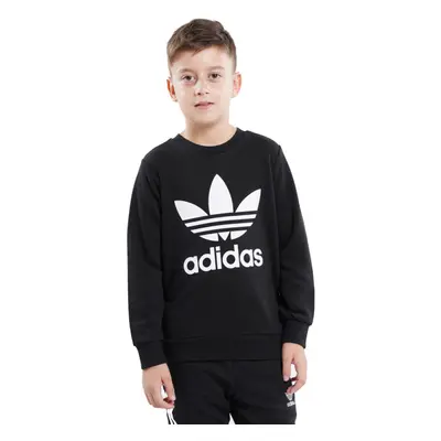 Juniorská mikina ADIDAS ORIGINALS TREFOIL CREW-ED7797-black white