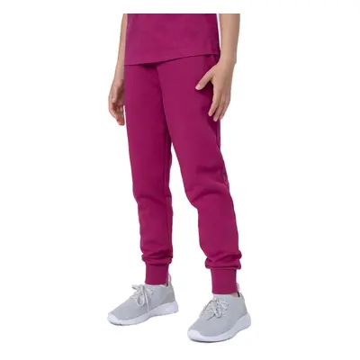 Dívčí tepláky 4F JUNIOR TROUSERS CAS F130-53S-DARK PINK