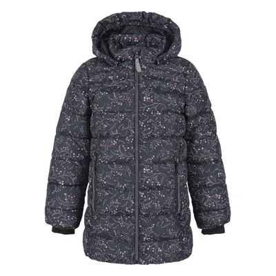 Dívčí lyžařská bunda COLOR KIDS jacket quilted, AOP, AF 8.000, phantom