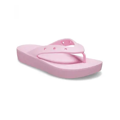 Dámské žabky (plážová obuv) CROCS Classic Platform Flip W flamingo