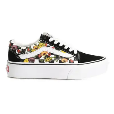 Dámská vycházková obuv VANS UA Old Skool Platform poppy checkerboard black multi