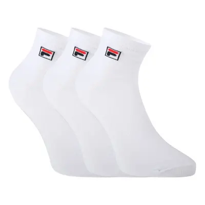 Ponožky FILA F9303 SOCKS QUARTER PLAIN 3 PACK-300 WHITE