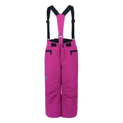 Dívčí lyžařské kalhoty COLOR KIDS Ski pantsw. pockets, AF 10.000, festival fuchsia