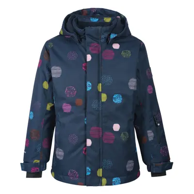 Dívčí lyžařská bunda COLOR KIDS Ski jacket AOP, AF 10.000, festival fuchsia