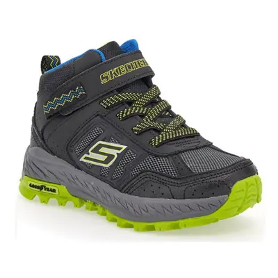 Chlapecká kotníková turistická obuv SKECHERS Fuse Tread Trekor black lime