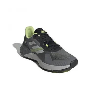 Pánská běžecká trailová obuv ADIDAS Terrex Soulstride grey four grey two pulse lime