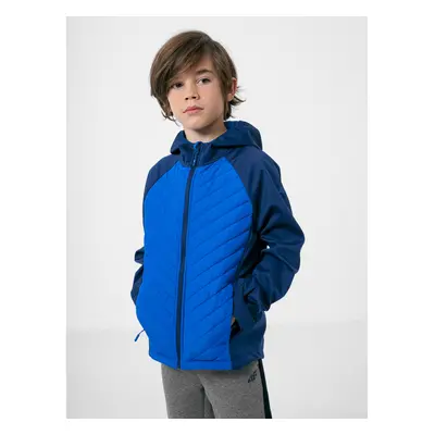 Chlapecká turistická softshellová bunda 4F JUNIOR BOYS SOFTSHELL JSFM002-31S-NAVY 22