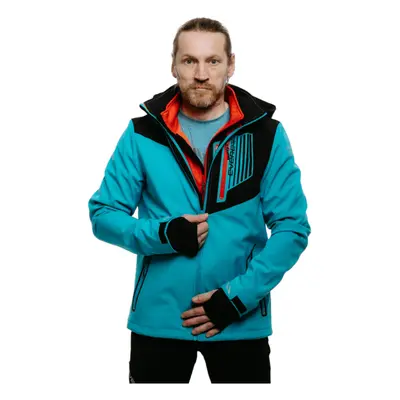 Pánská turistická softshellová bunda EVERETT SoftX jacket M blue