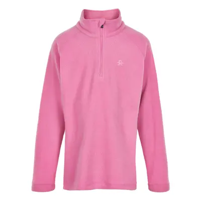 Dívčí lyžařská flísová mikina COLOR KIDS Fleece pulli, Solid-Fuchsia Pink