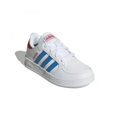 Juniorská rekreační obuv ADIDAS Breaknet cloud white blue rush vivid red